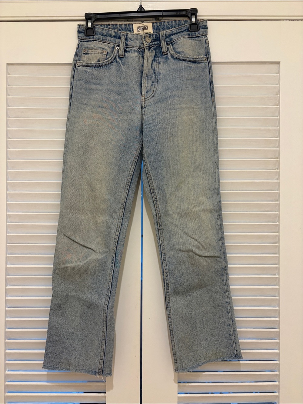 Zara TRF straight leg cropped denim jeans size 00